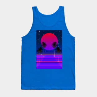 Summer Nights Are Calling - Blue Midnight Tank Top